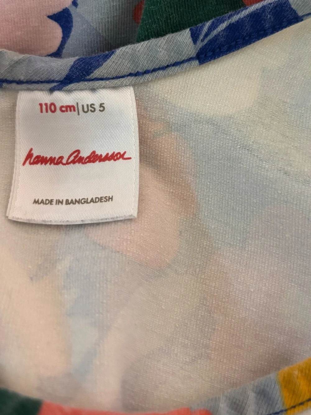 Hanna Andersson Navy Floral Pocket Dress with Multi-Colored Blooms